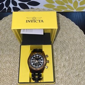 Invicta Sea Spider Men’s Watch - 50mm, Gold Black